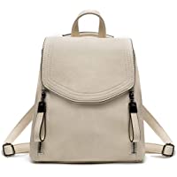  - Bolso Mochila Cuero Mujer Casual- JOSEKO Mochila Antirrobo Impermeable Mochila de Estudiante con Solapa de Cuero…